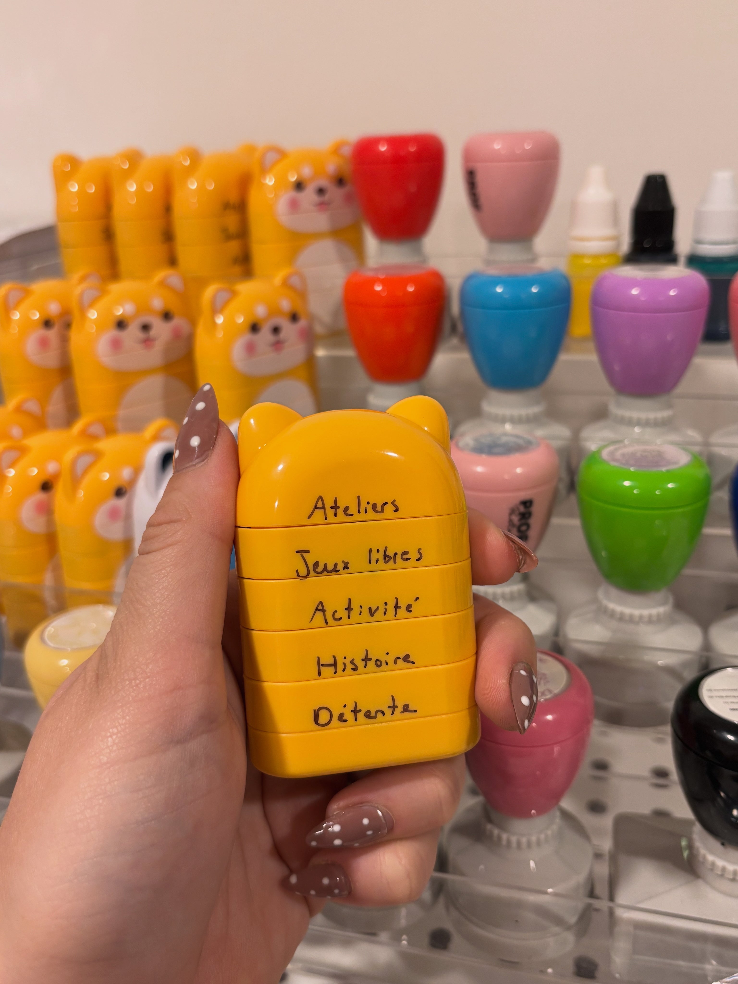 Étampe 5 en 1 préscolaire