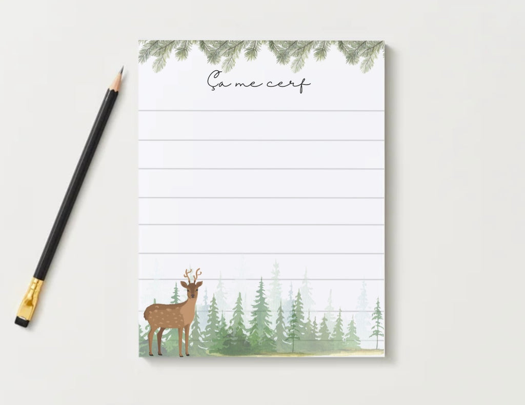 Bloc-notes cerf