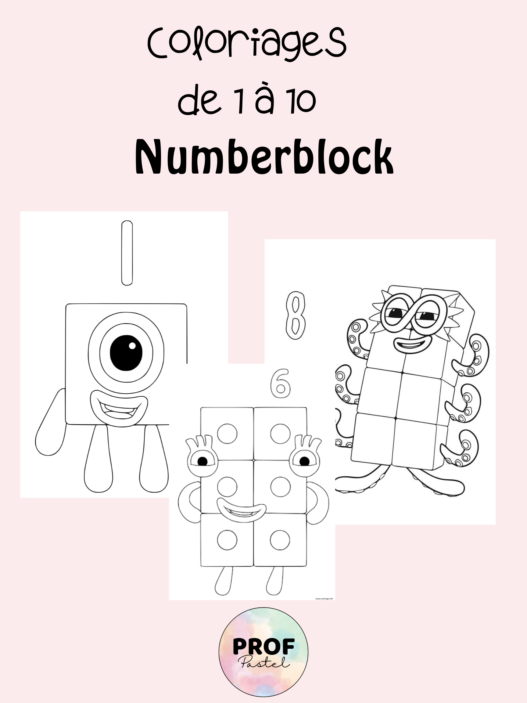 Coloriages Numberblocks
