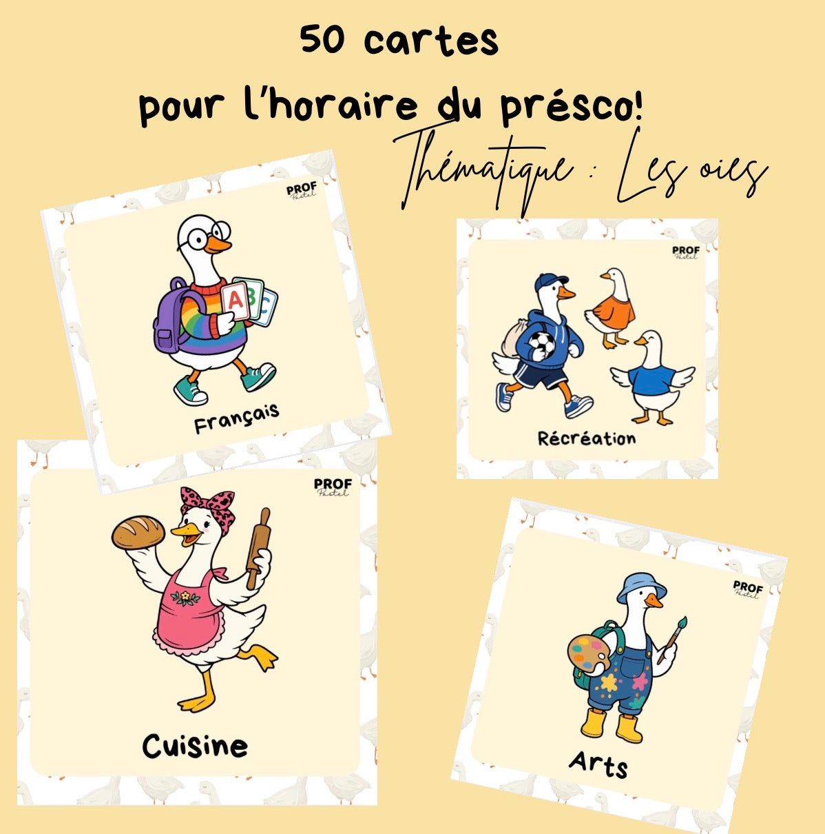 Menu du jour présco « les oies »