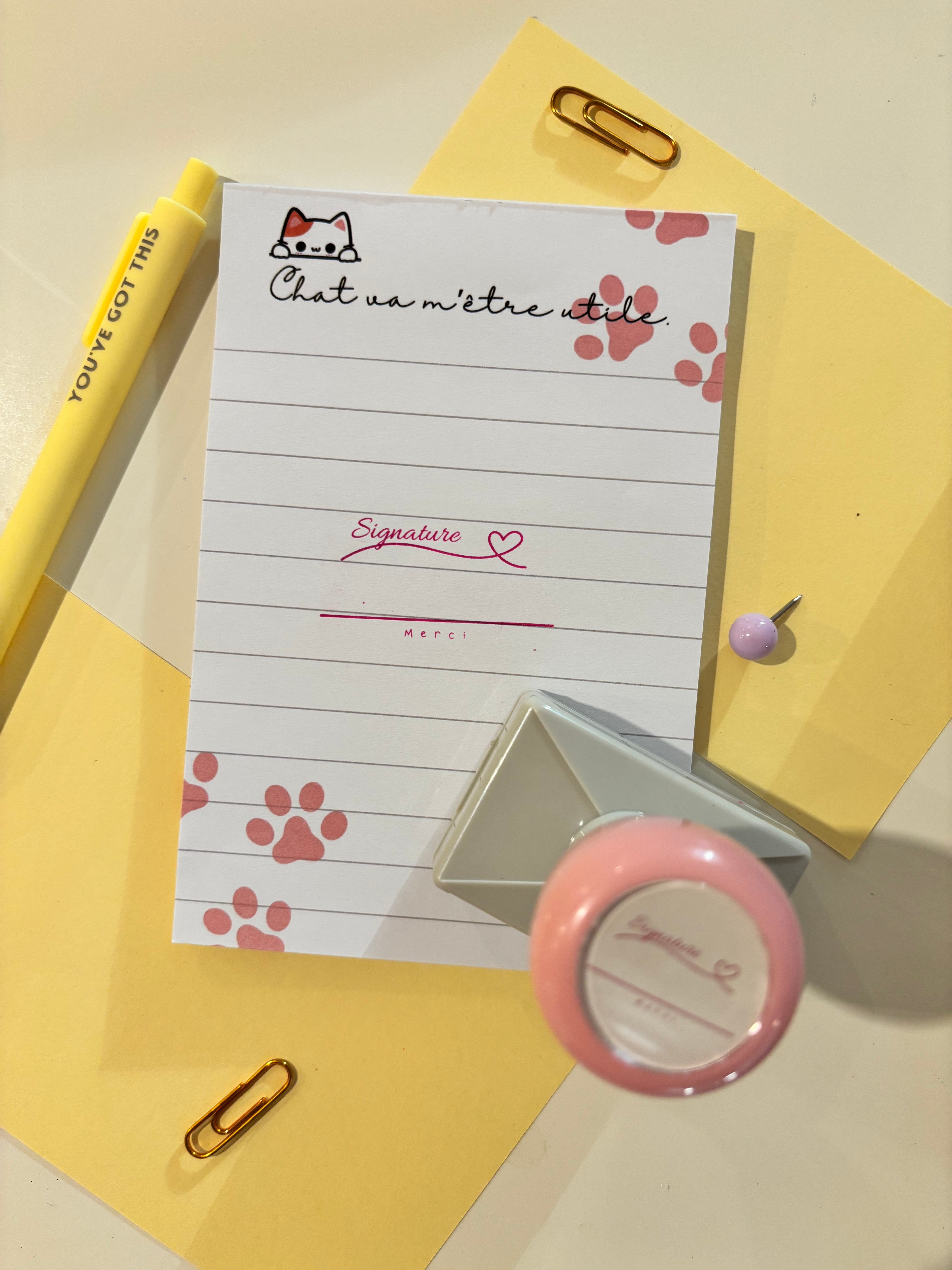 Étampe « signature »