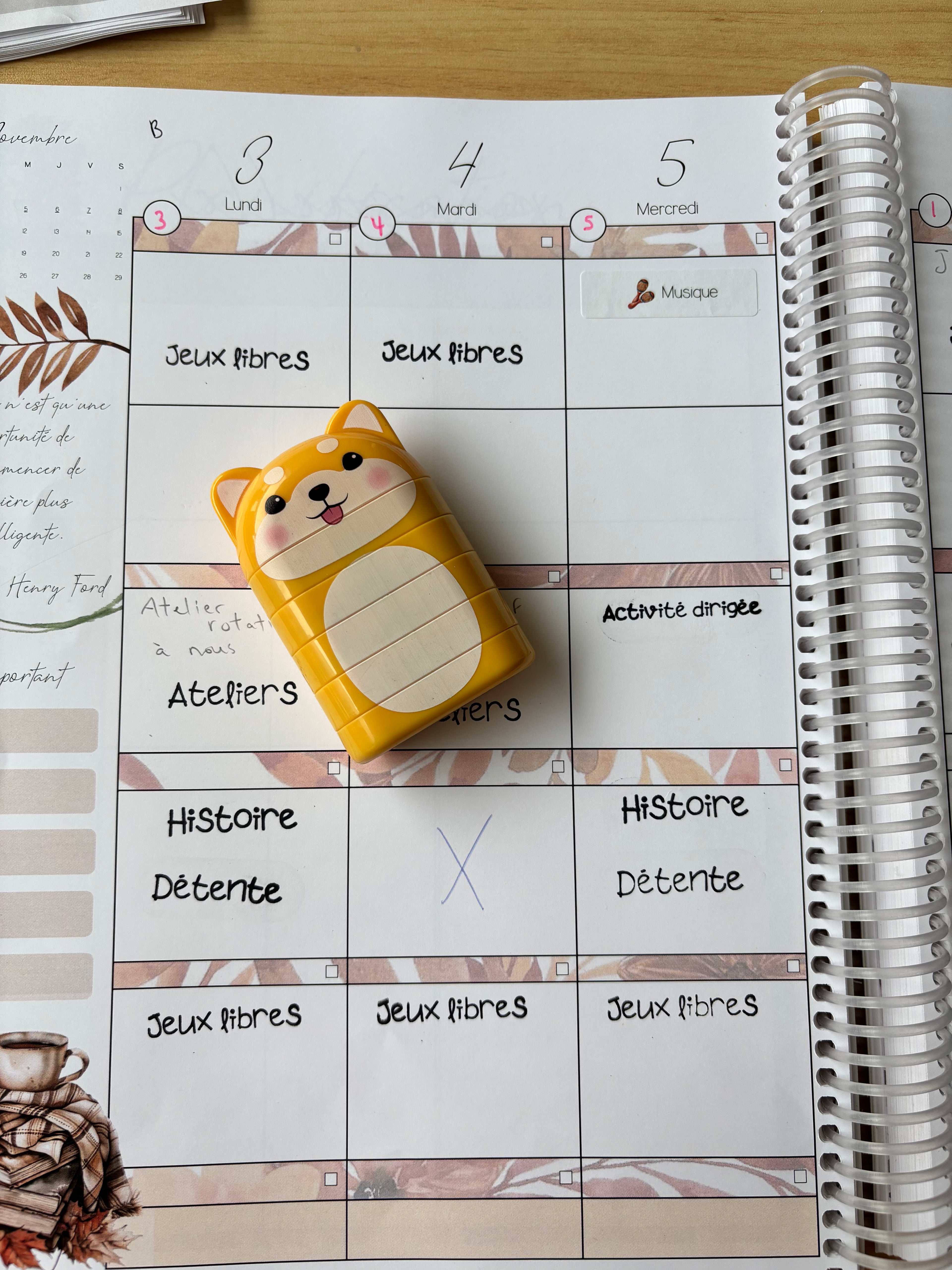 Étampe 5 en 1 préscolaire