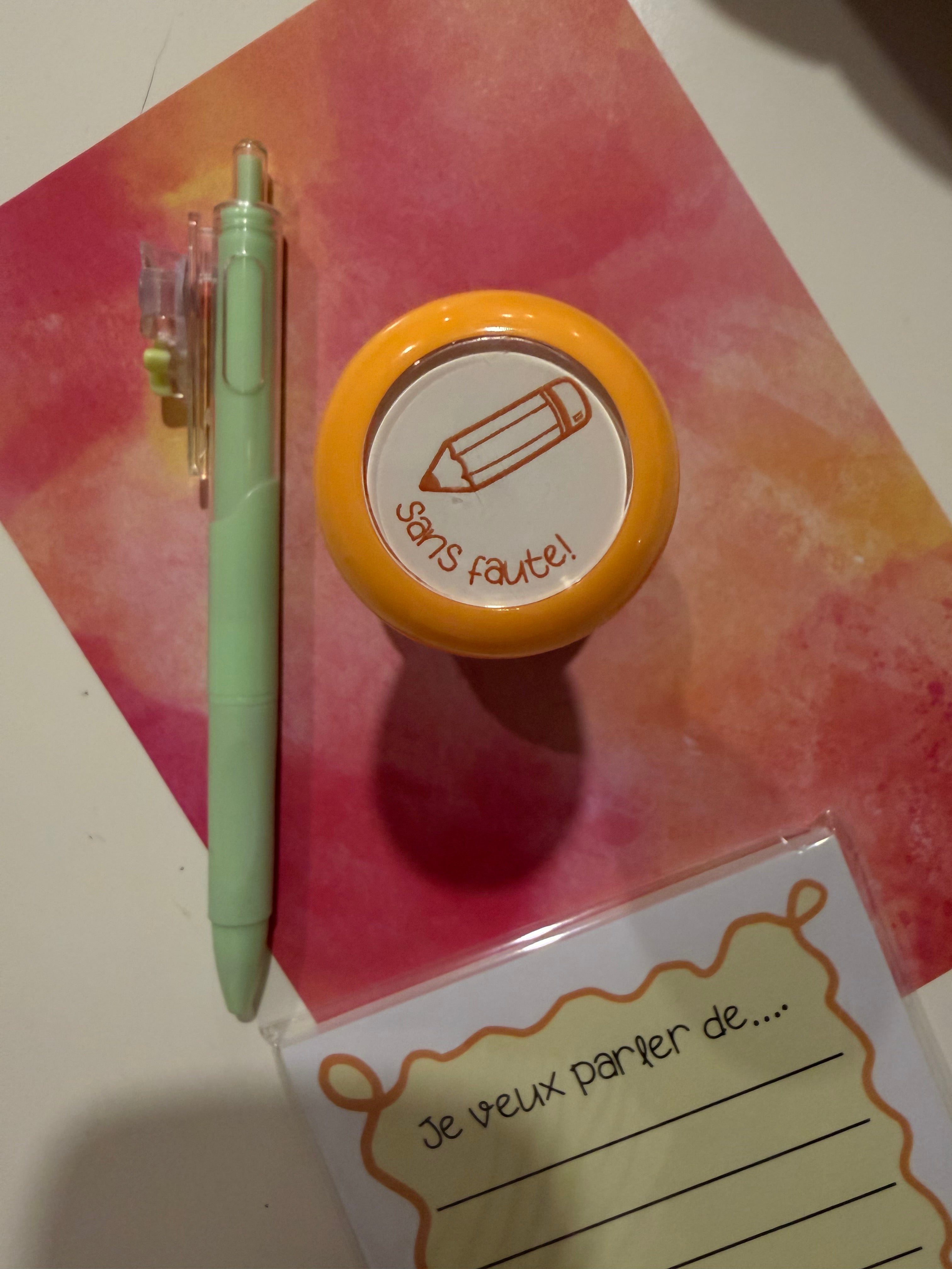 Étampe « sans fautes » ✏️
