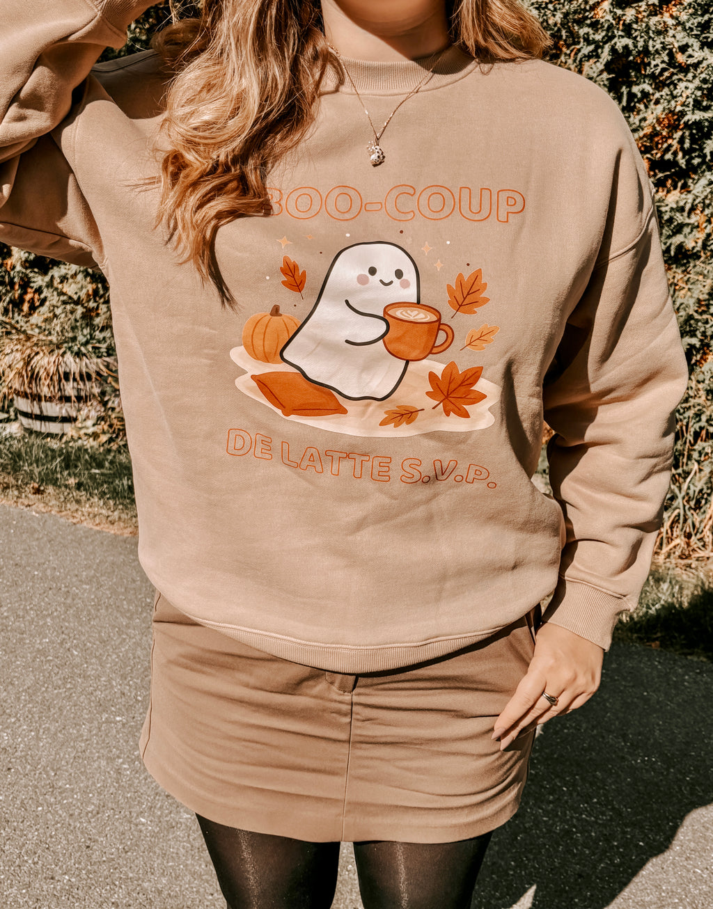 Sweat-shirt boo-coup de latte s.v.p.