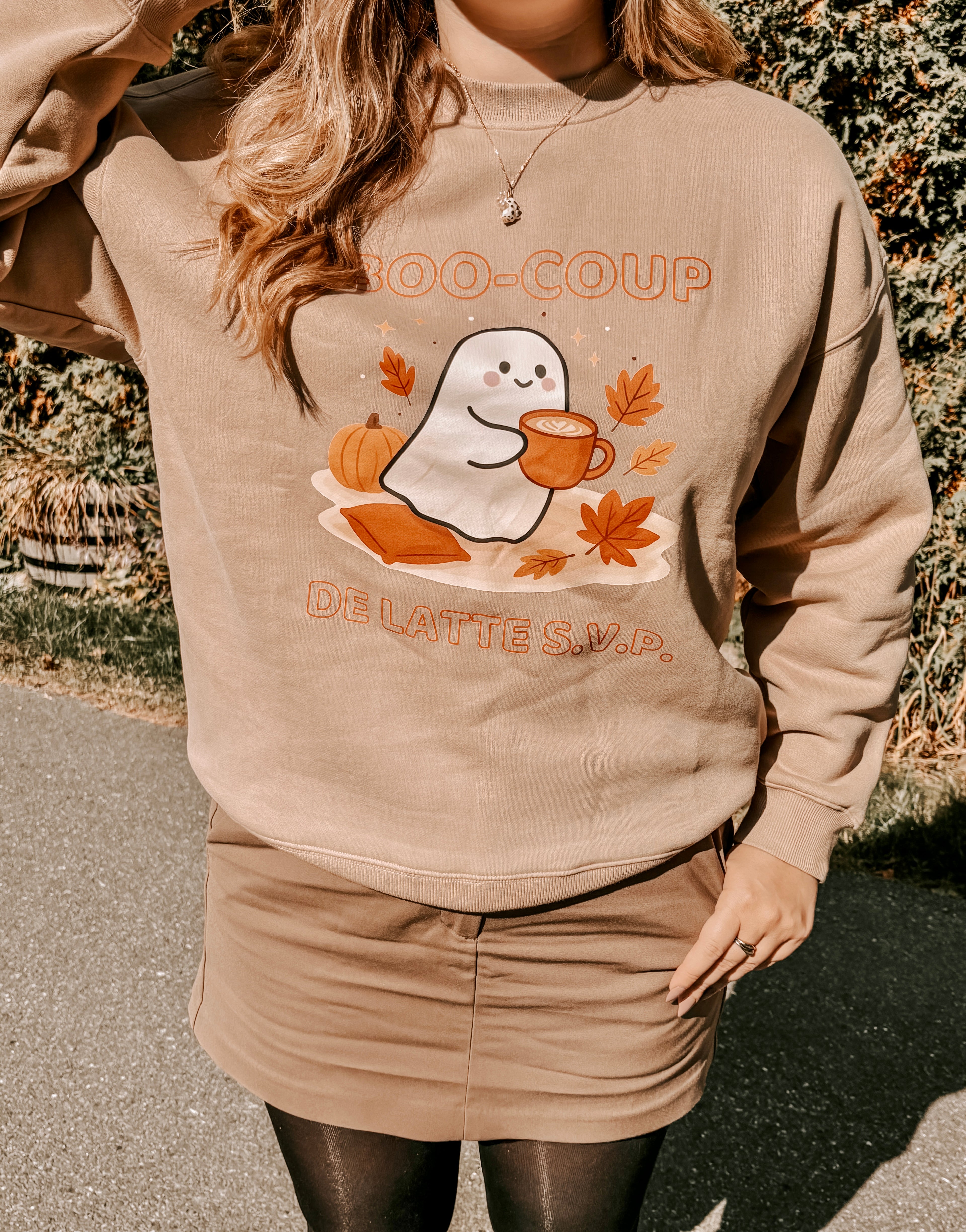 Sweat-shirt boo-coup de latte s.v.p.