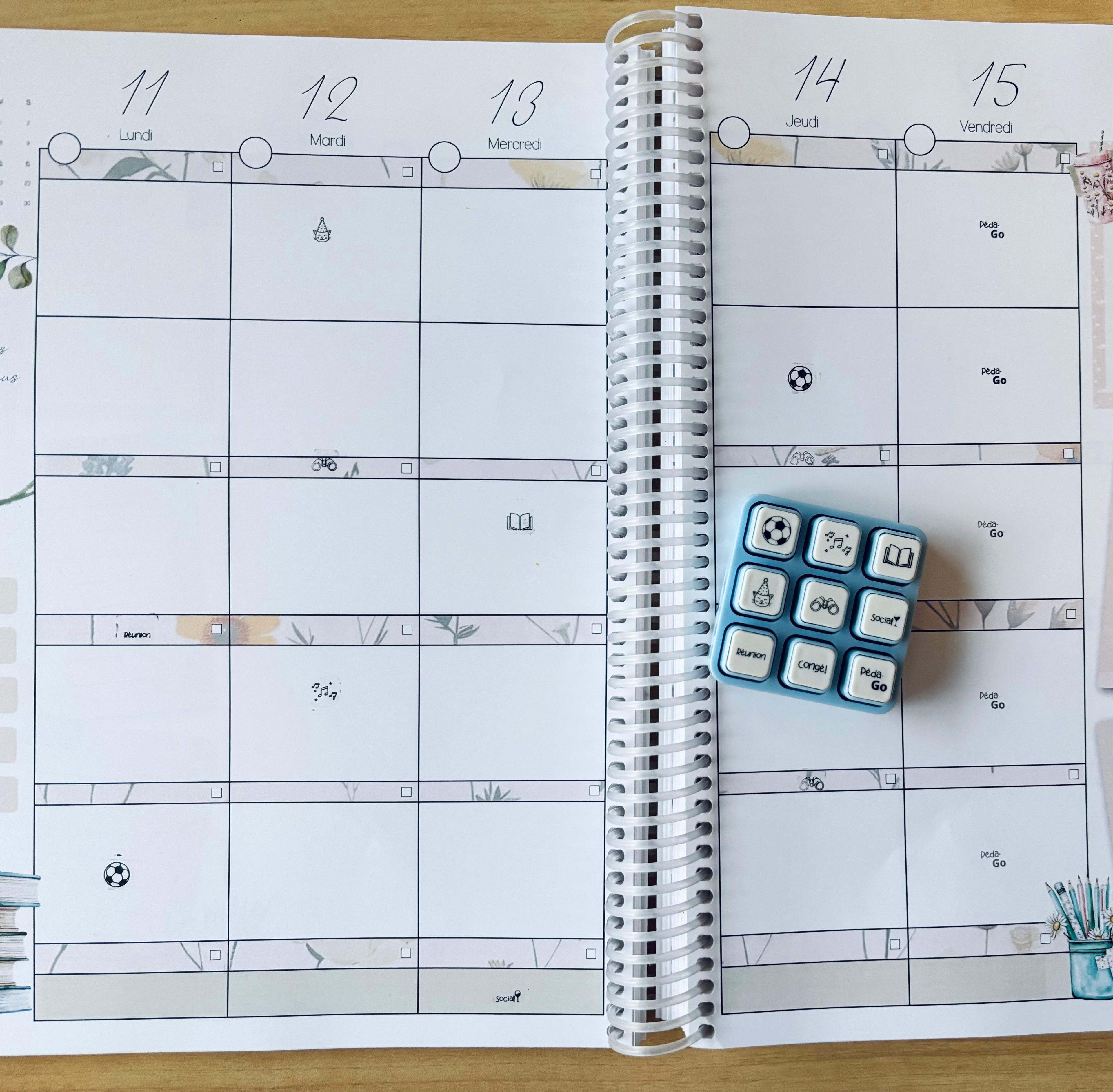 Étampe 9 en 1 (agenda)