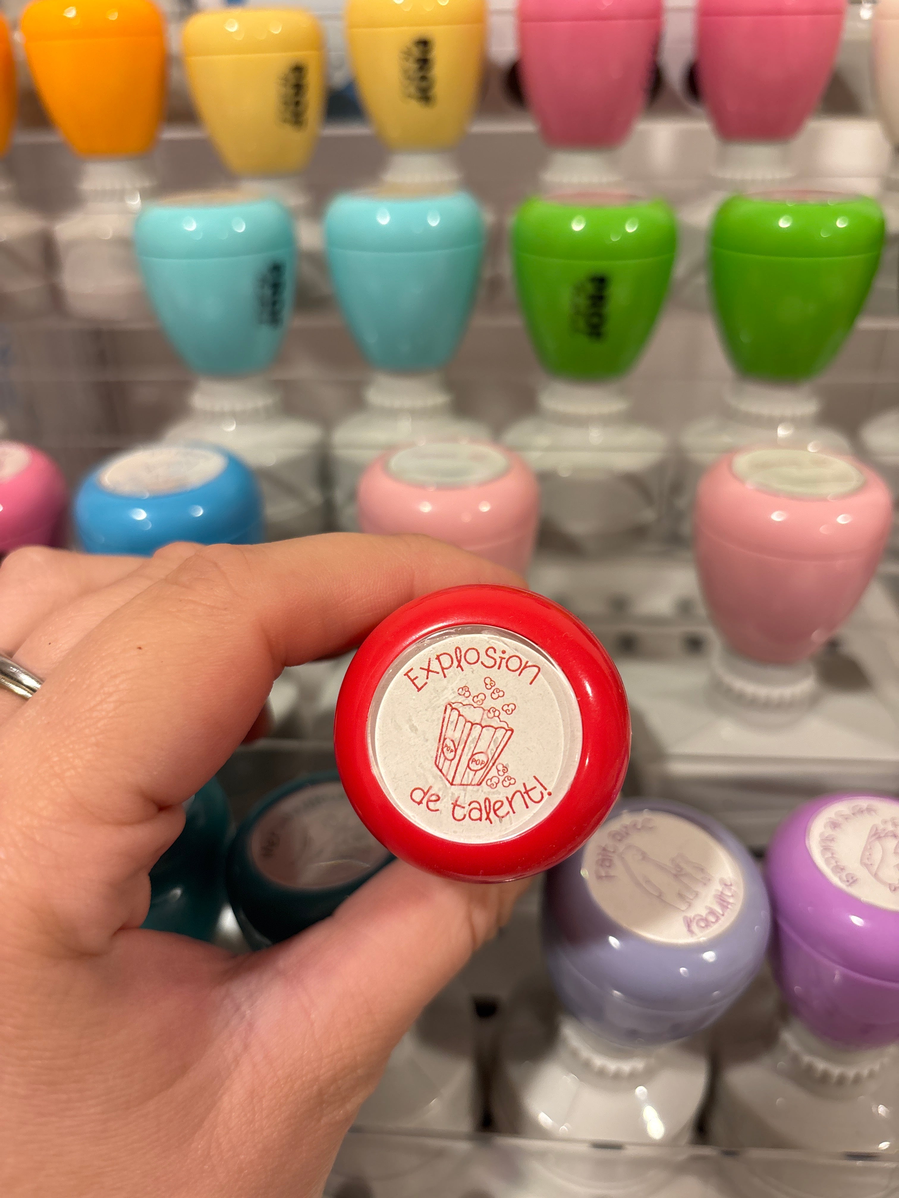 Étampe « explosion de talent »