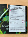 Bloc-notes entretien de lecture autocollant