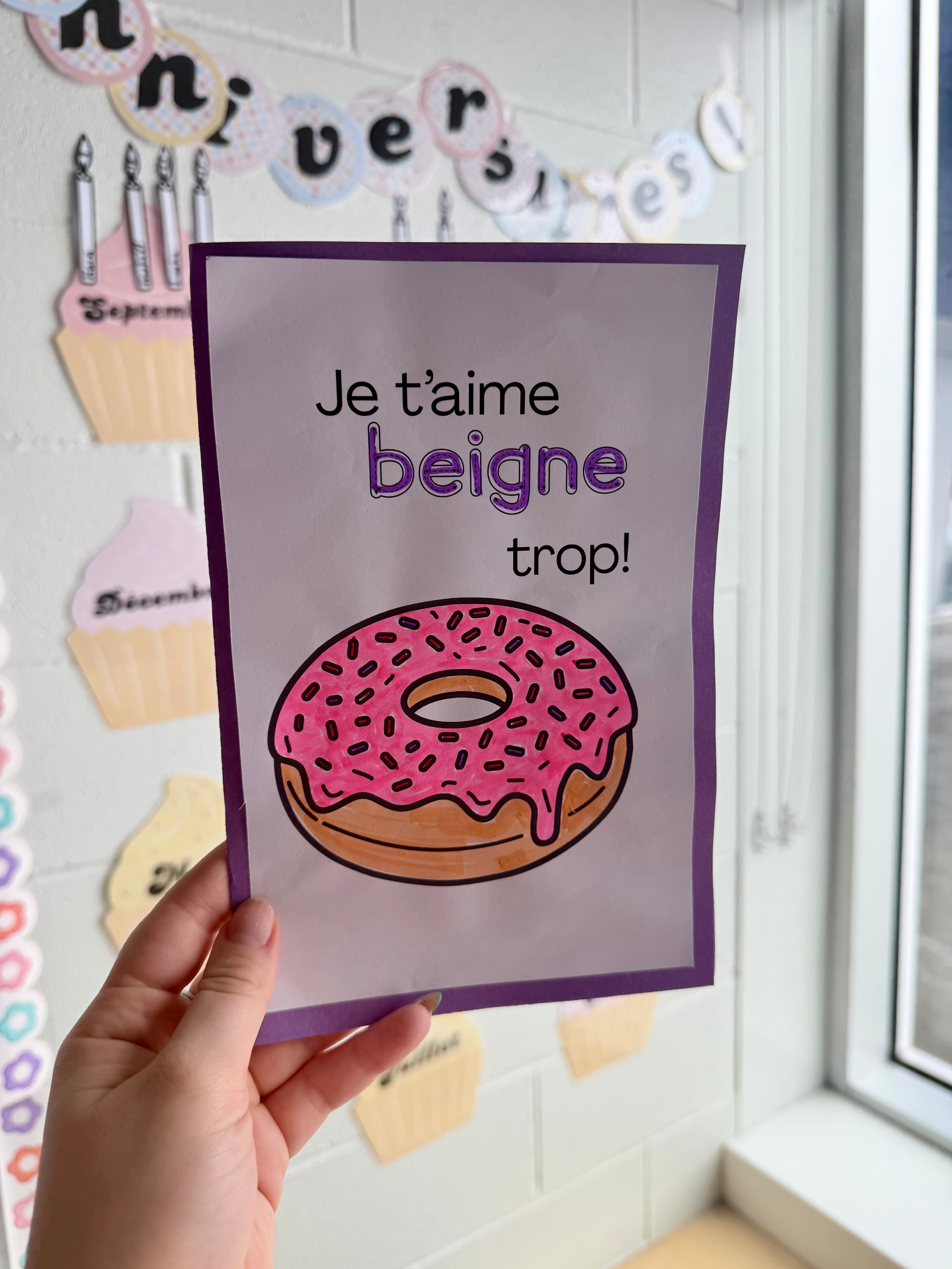 Carte Je t’aime « beigne » trop! 🍩