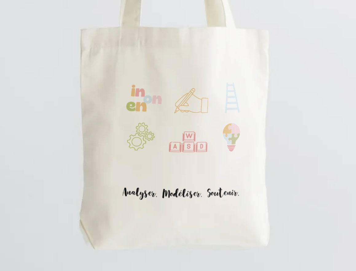 Tote bag orthopédagogue - ergothérapeute - orthophoniste