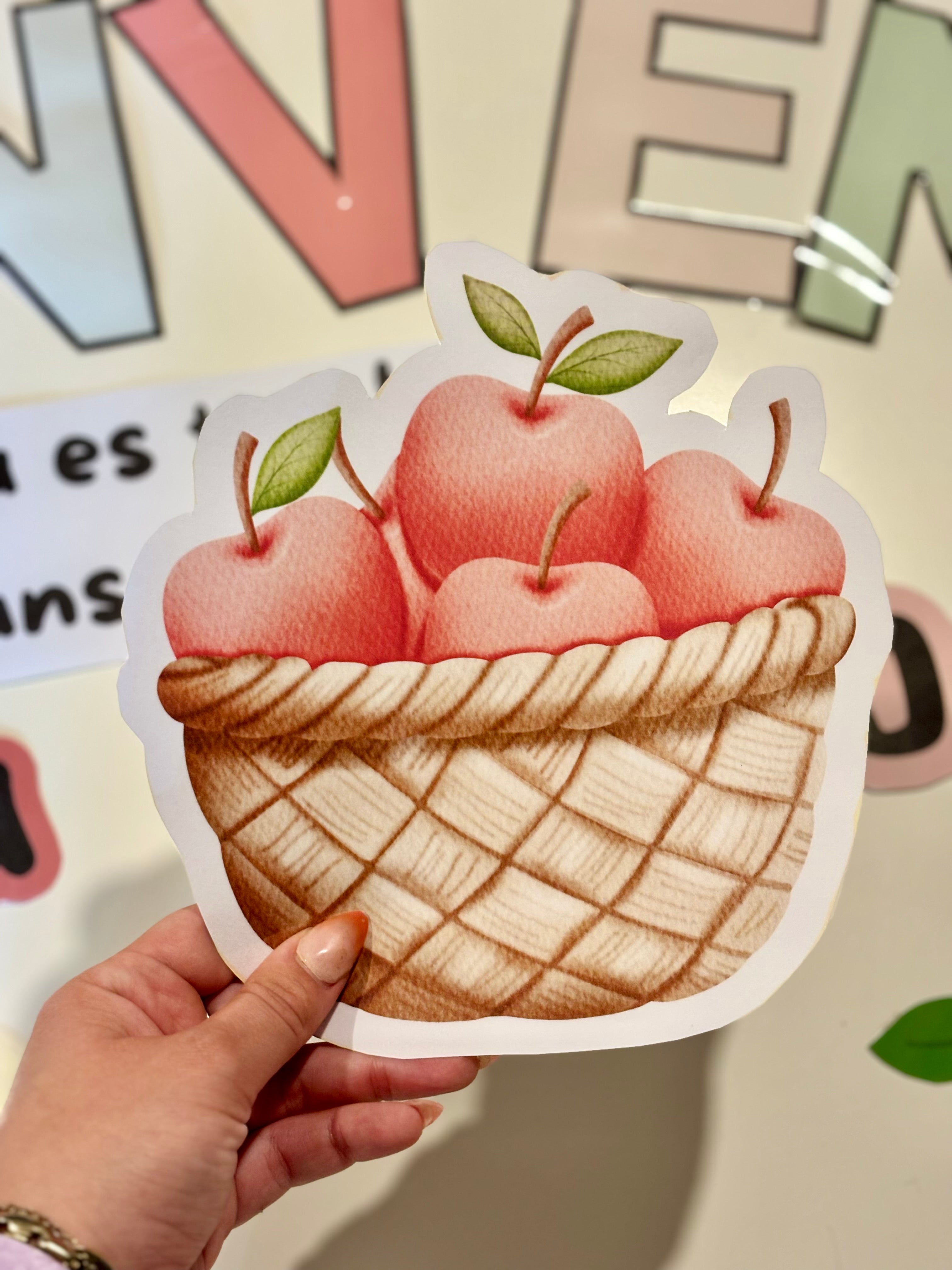 Bienvenue pomme pastel