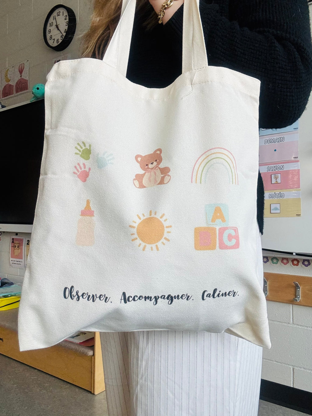 Tote bag éducatrice