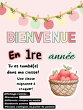Bienvenue pomme pastel
