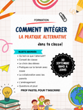 Formation « comment intégrer l’alternatif dans ta classe »